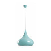 Lustra SAGLAM 3774, turcoaz, metal, 30x35-126 cm
