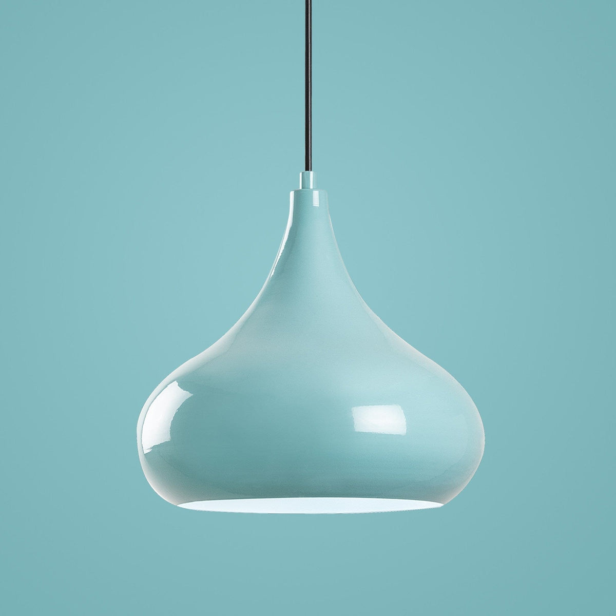 Lustra SAGLAM 3774, turcoaz, metal, 30x35-126 cm
