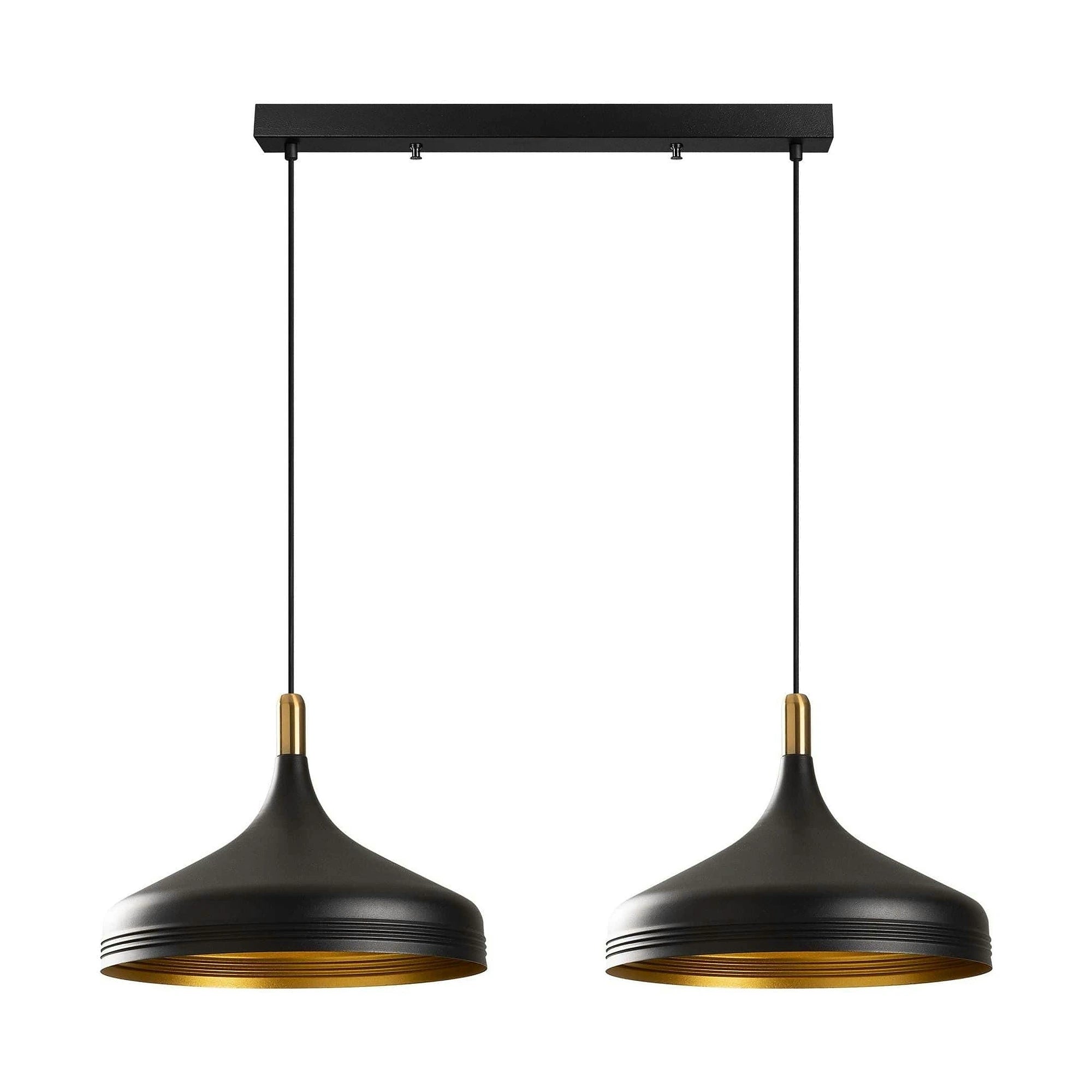 Lustra SAGLAM 3777, negru, metal, 68x36x42-132 cm
