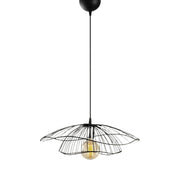 Lustra TEL 6500, negru, metal, 50x111 cm