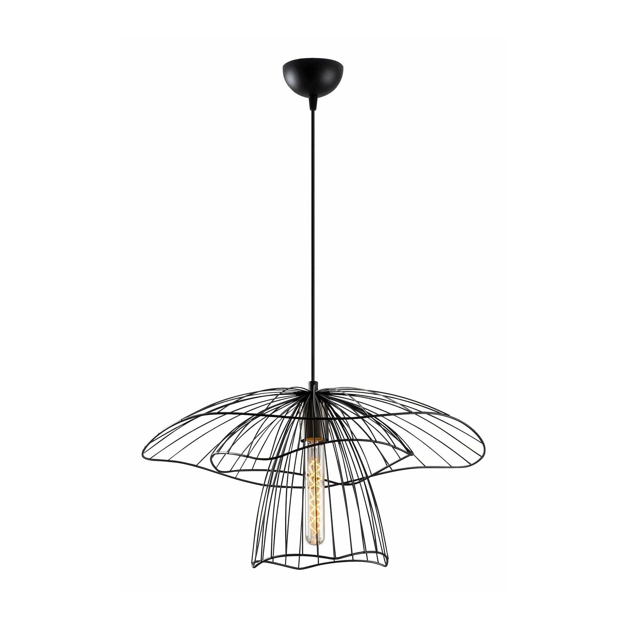 Lustra TEL 6504, negru, metal, 50x123 cm