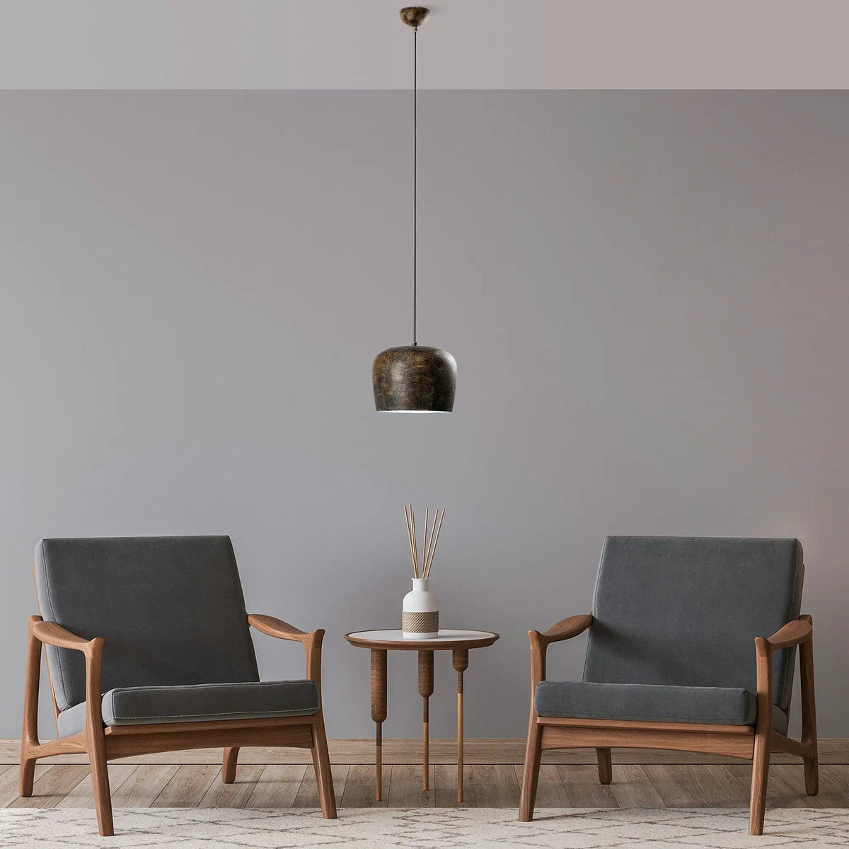 Lustra YOZGAT-N-1409, metal, 23x24-114 cm