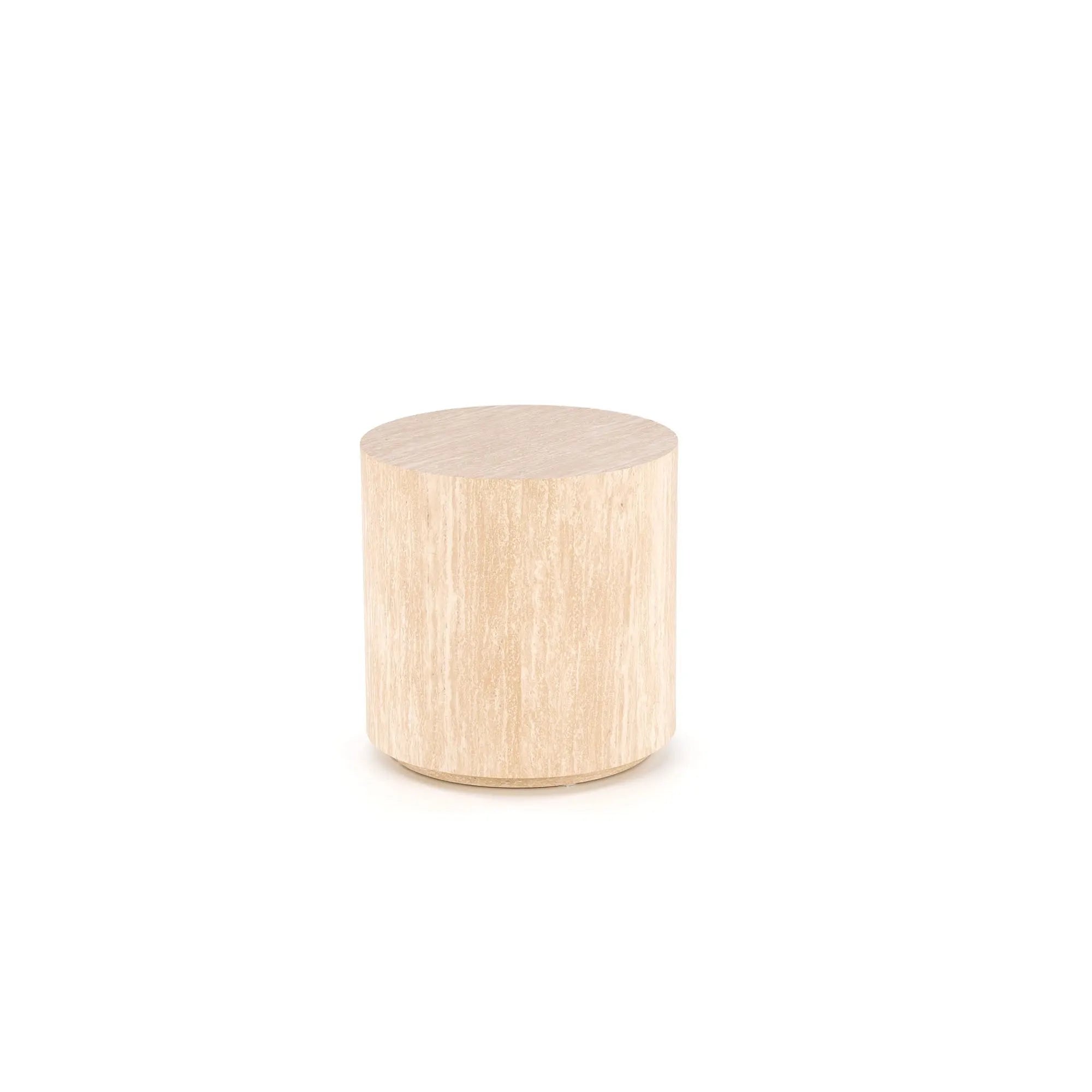 Masuta TRAVERTINO S, efect de piatra travertin, 45x45 cm