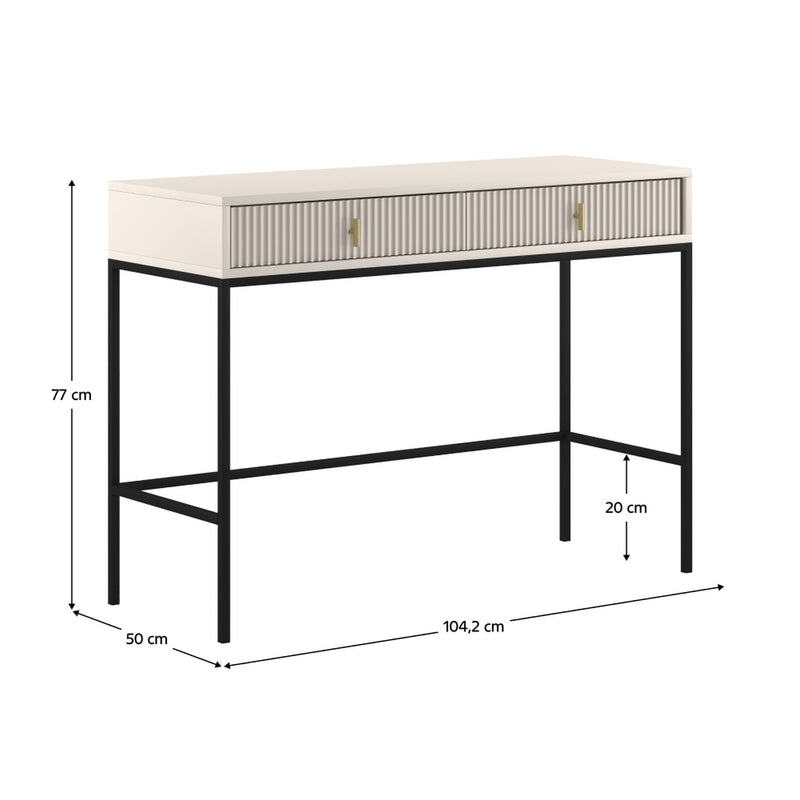 Consola MAGIRA MA07, casmir/auriu/negru, 104x50x77 cm