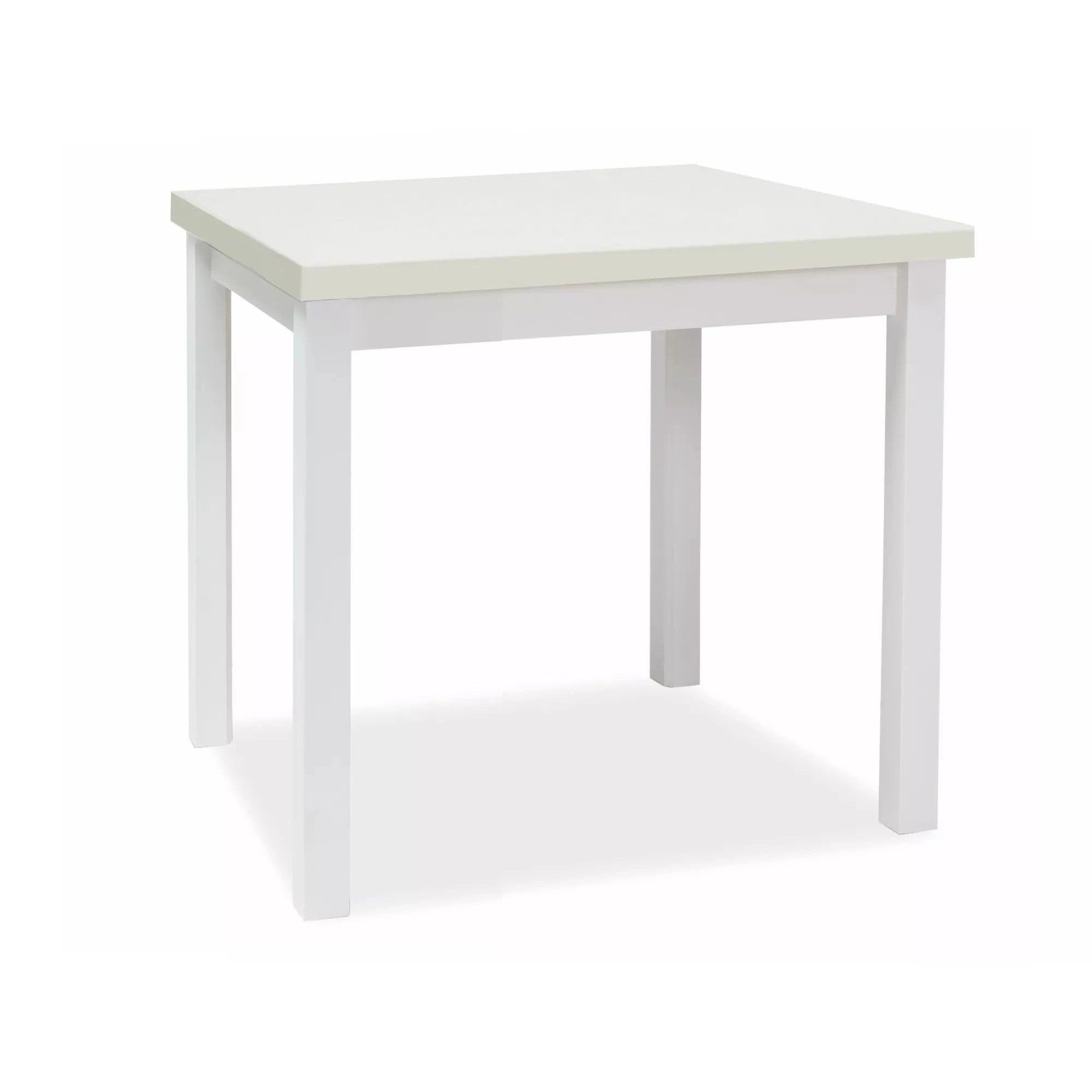 Masa ADAM, alb, 80x80x75 cm