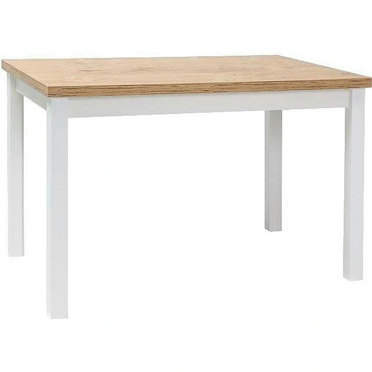 Masa ADAM, stejar/alb, 120x68x75 cm