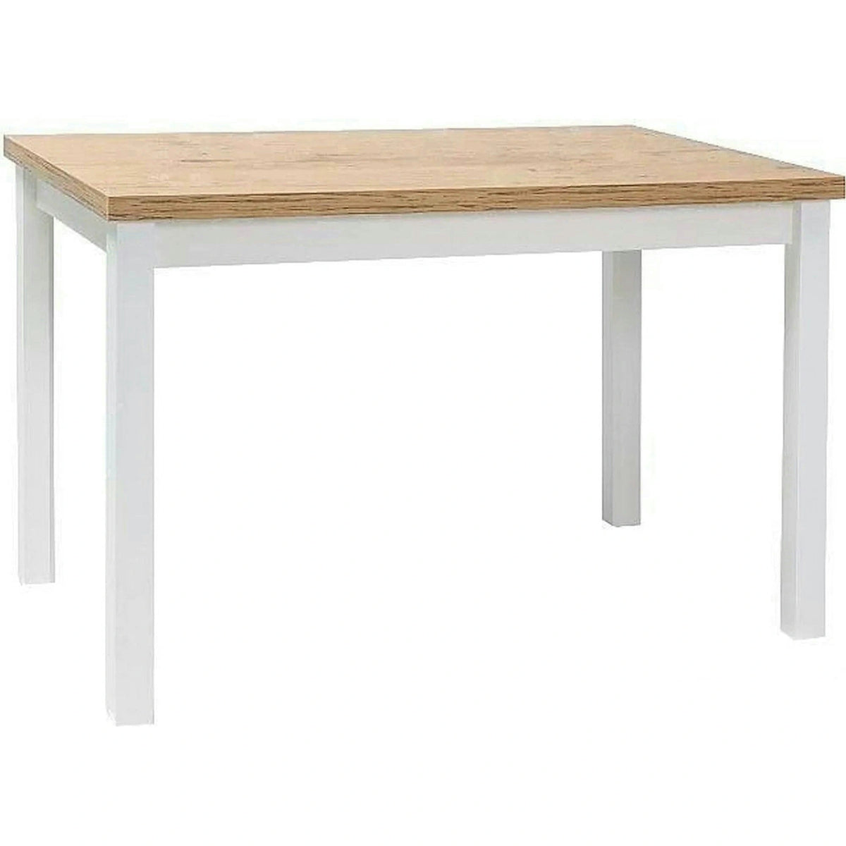 Masa ADAM, stejar/alb, 120x68x75 cm