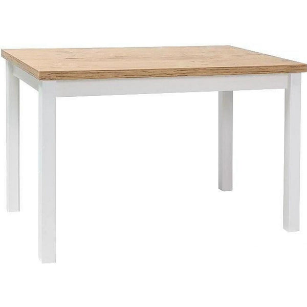 Masa ADAM, stejar/alb, 120x68x75 cm