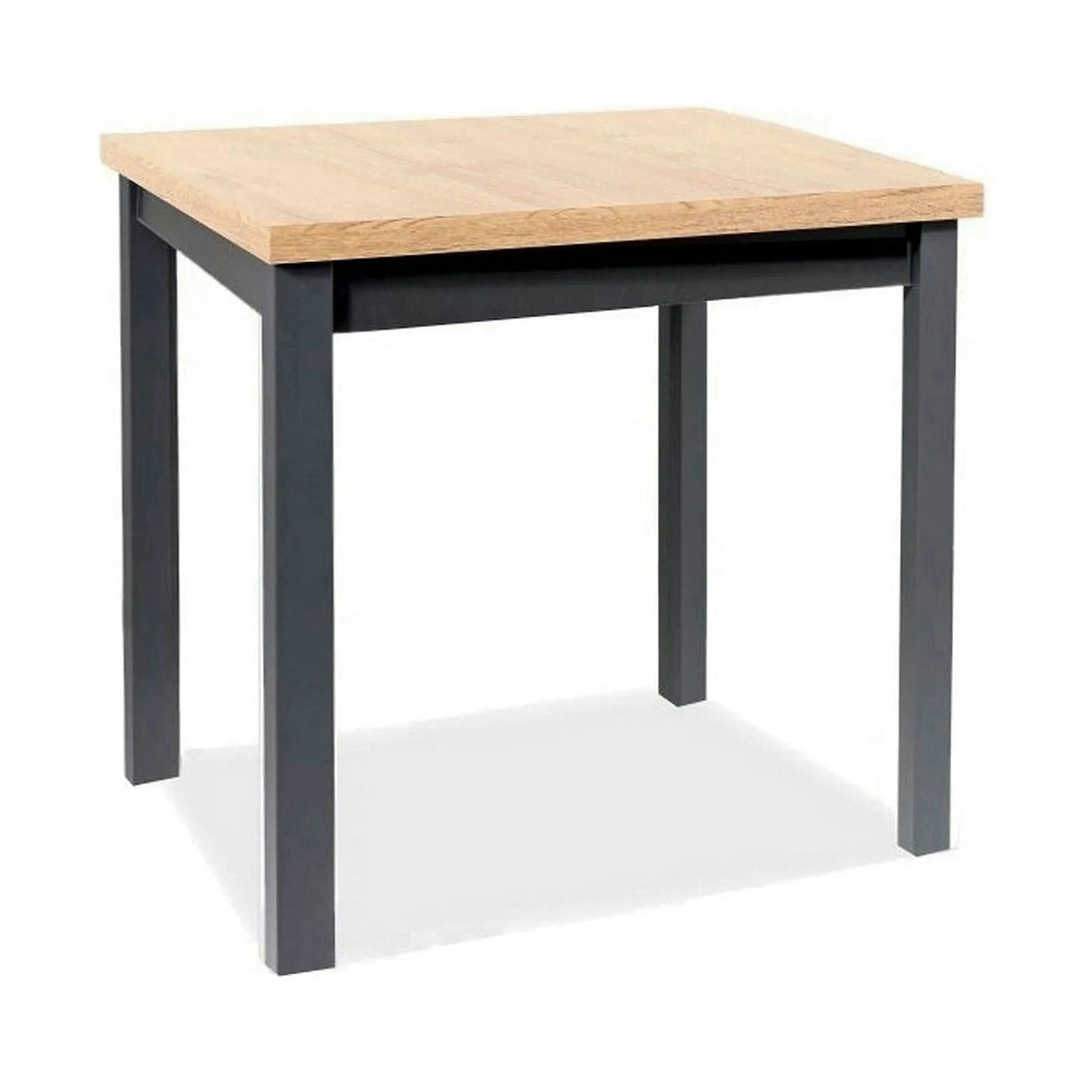 Masa ADAM, stejar artisan/negru, 90x65x75 cm