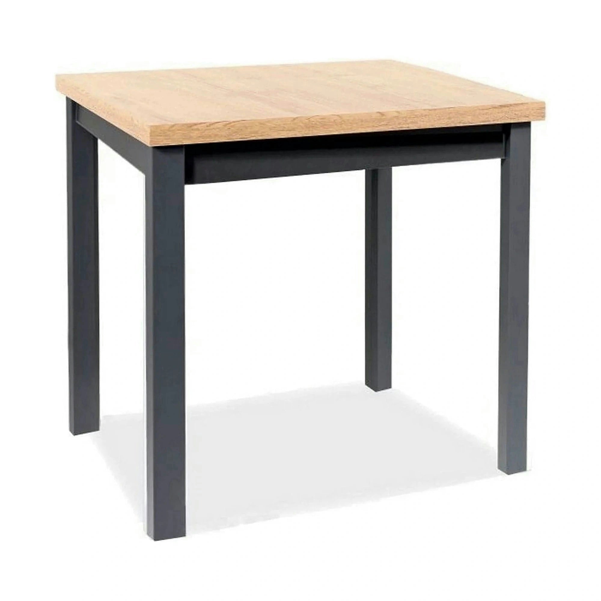 Masa ADAM, stejar artisan/negru, 90x65x75 cm