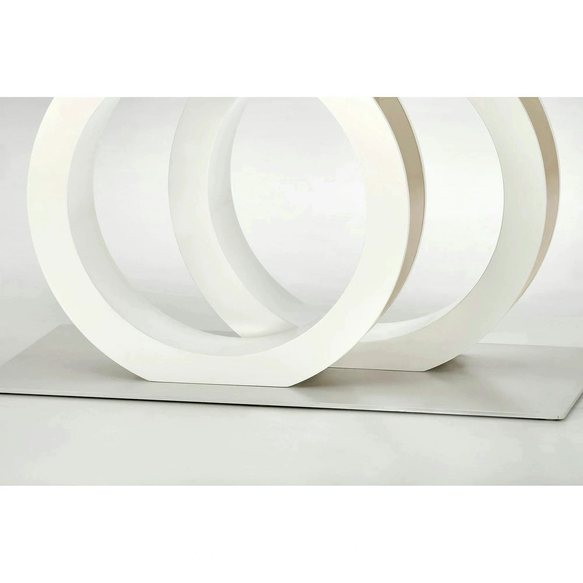 Masa alba dining GALARDO, extensibila, 160/200x90x77 cm