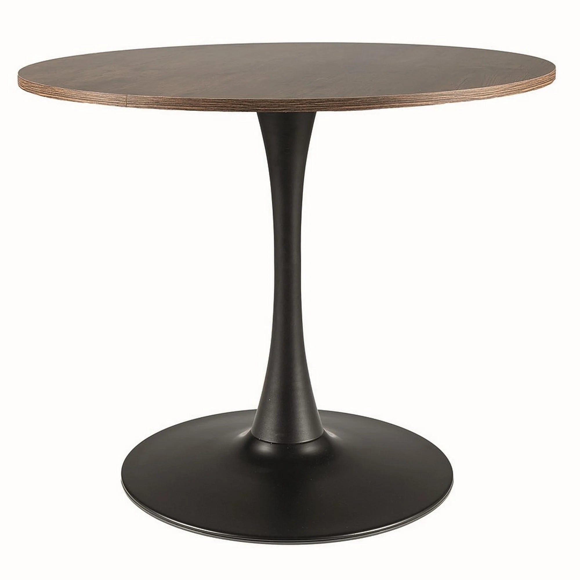 Masa AMADEO II, nuc/negru mat, 90x76 cm