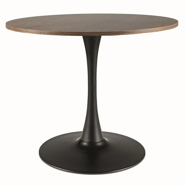 Masa AMADEO II, nuc/negru mat, 90x76 cm