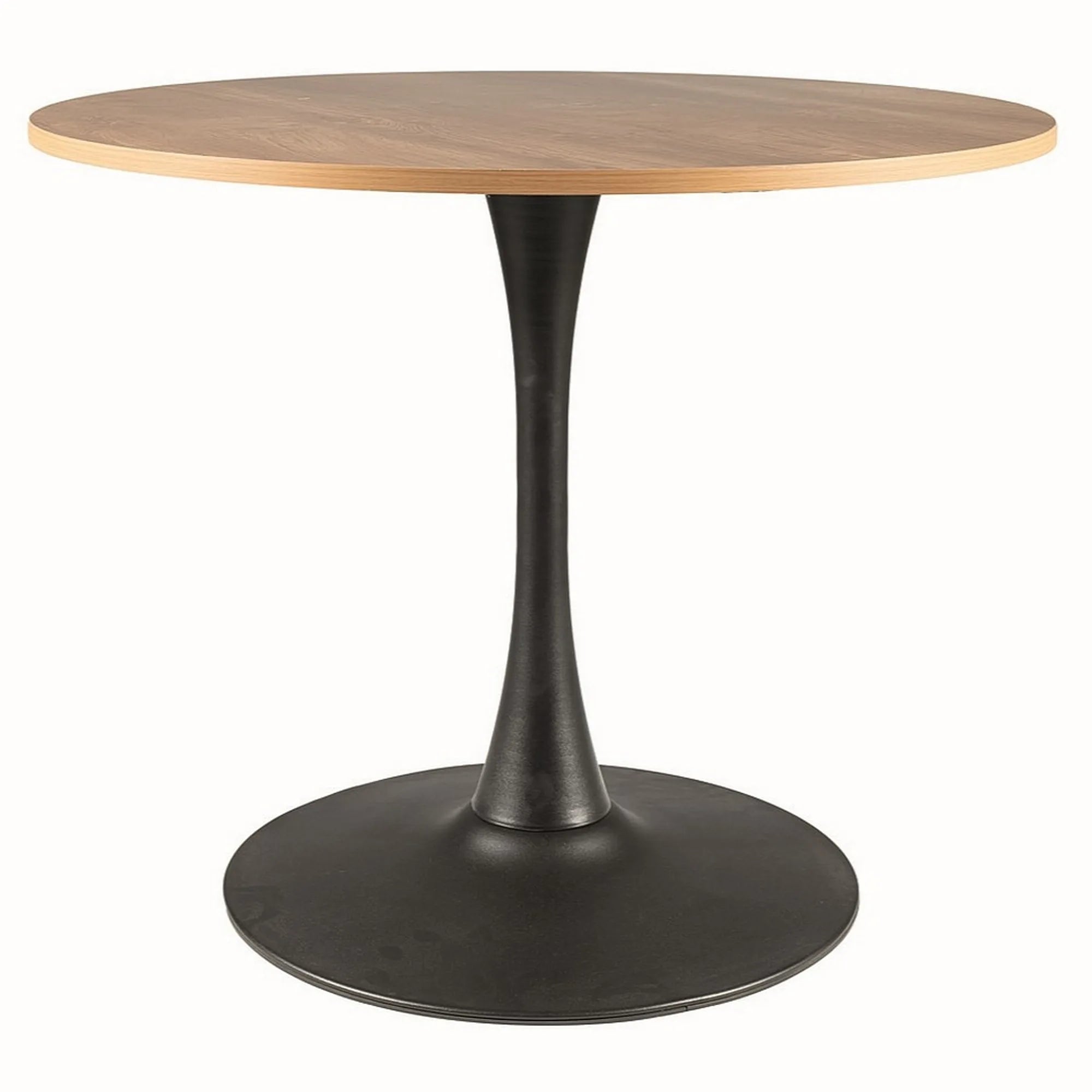 Masa AMADEO II, stejar/negru mat, 90x76 cm