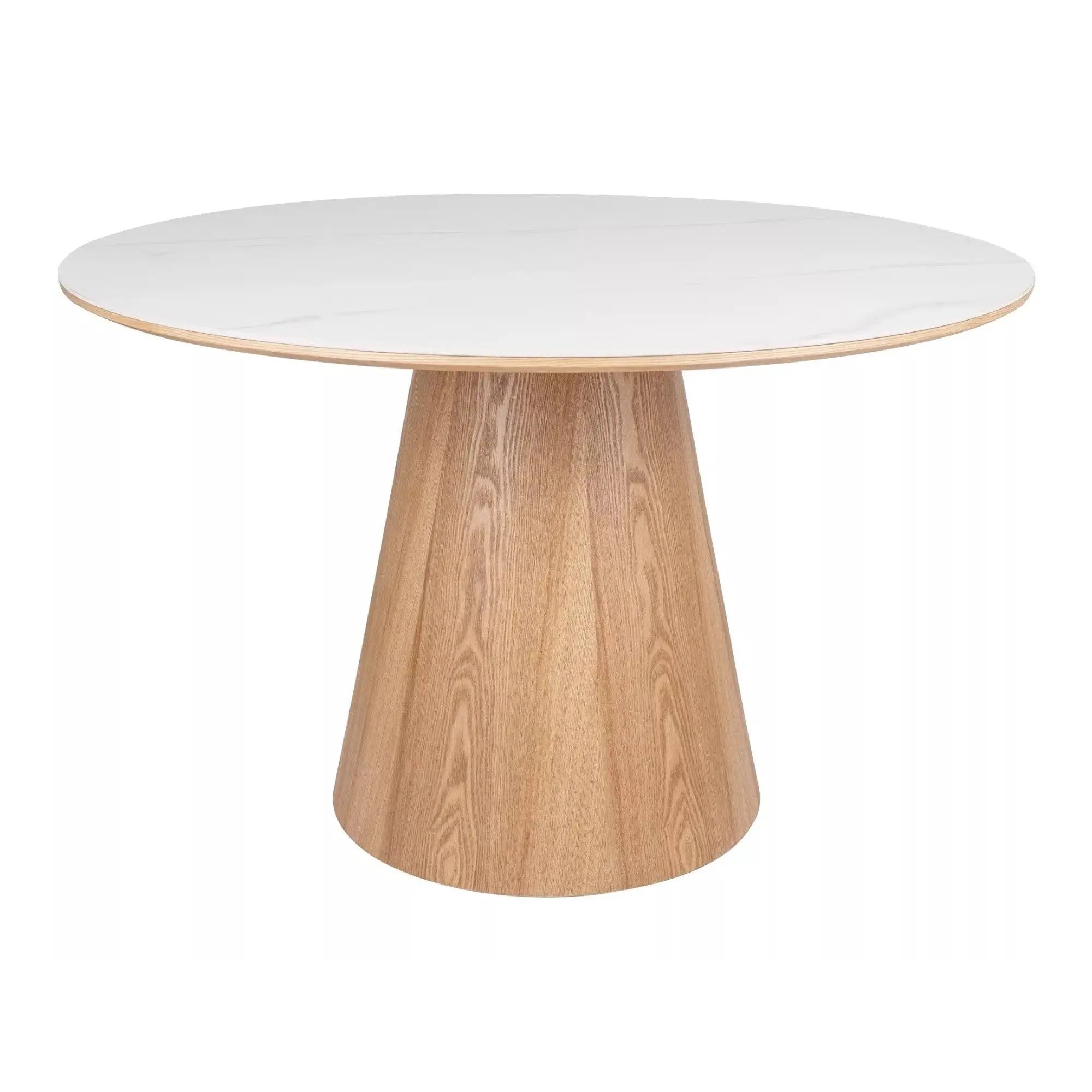 Masa ANGEL, alb/stejar, 120x75 cm