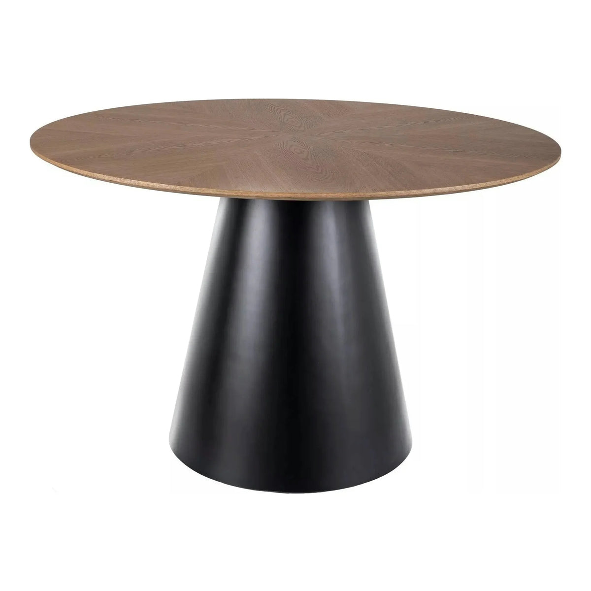 Masa ANGEL, stejar/negru, 120x120x75 cm