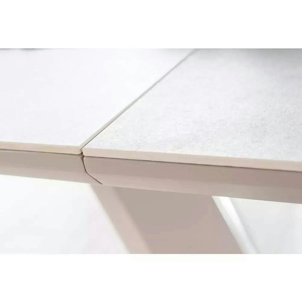 Masa ARMANI, gri cu efect de marmura, 160/220x90x76 cm