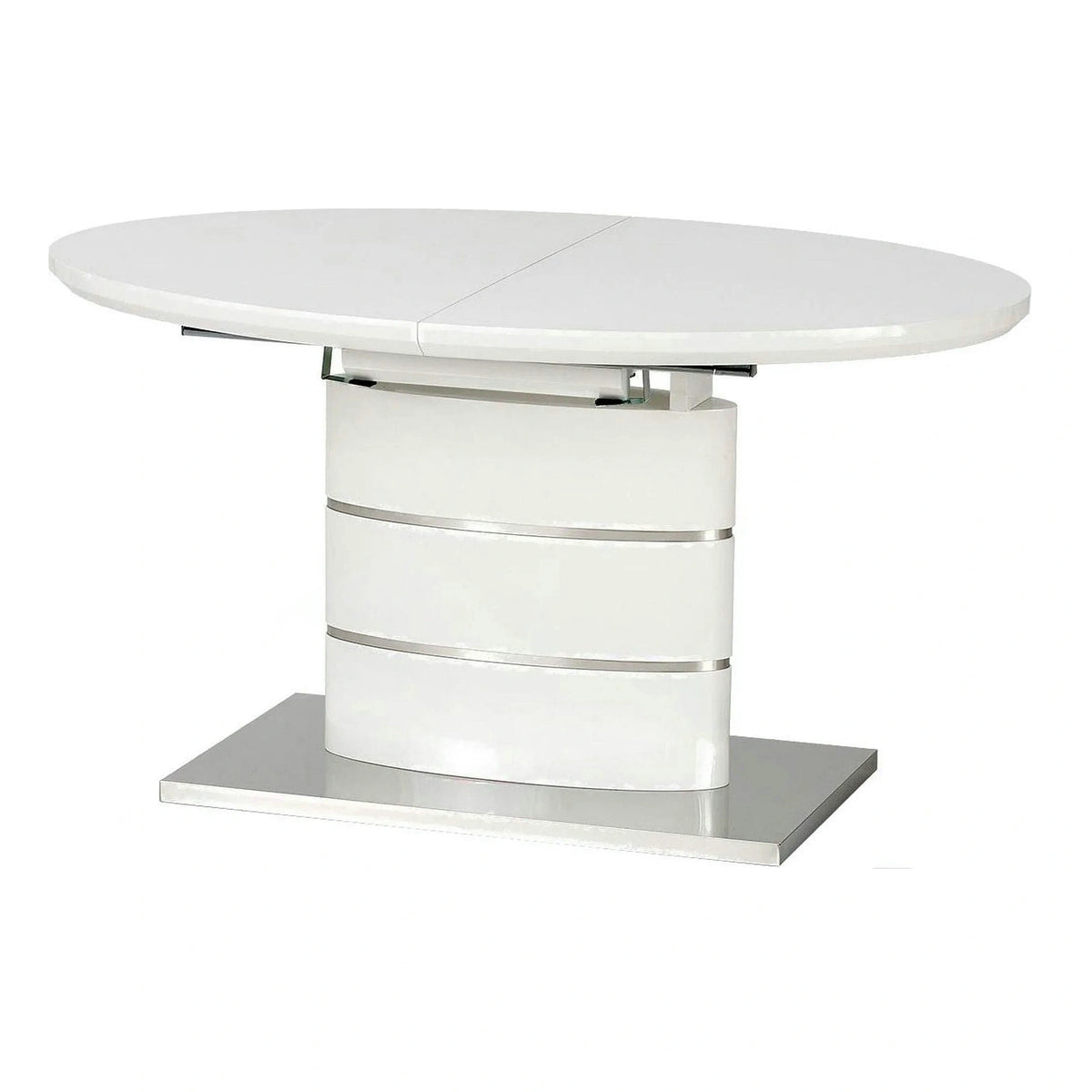 Masa ASPEN, alb, 140/180x90x76 cm