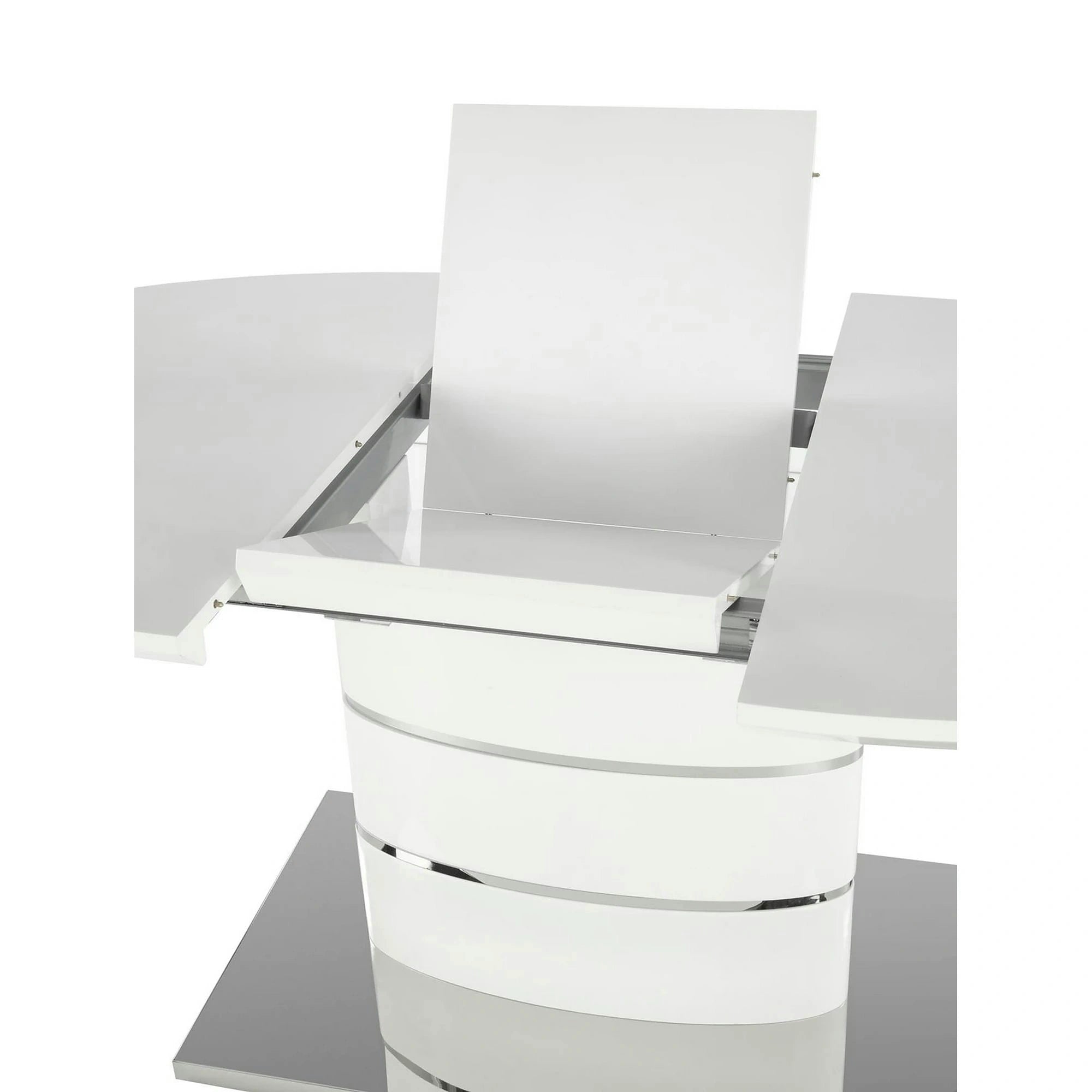 Masa ASPEN, alb, 140/180x90x76 cm