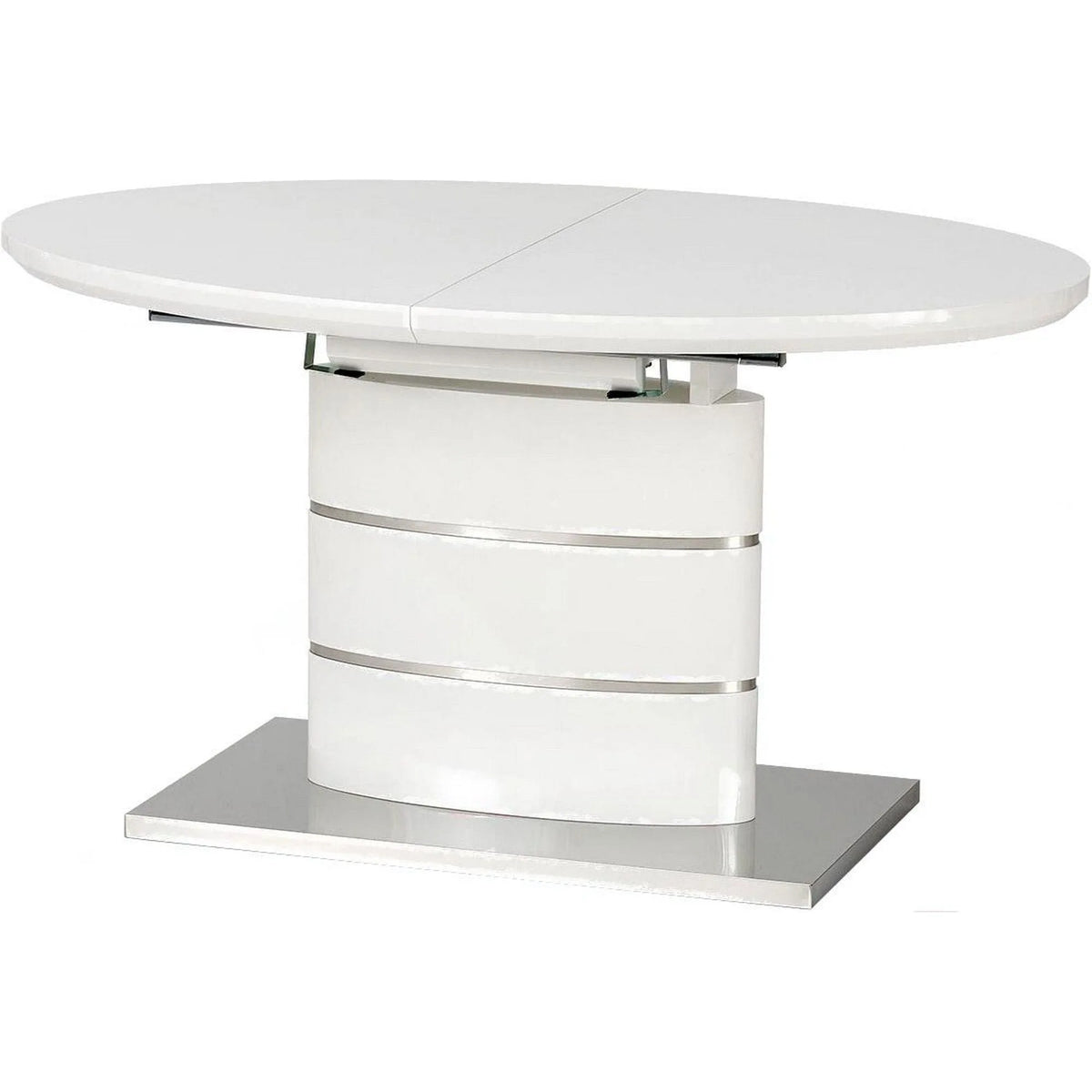 Masa ASPEN, alb, 140/180x90x76 cm