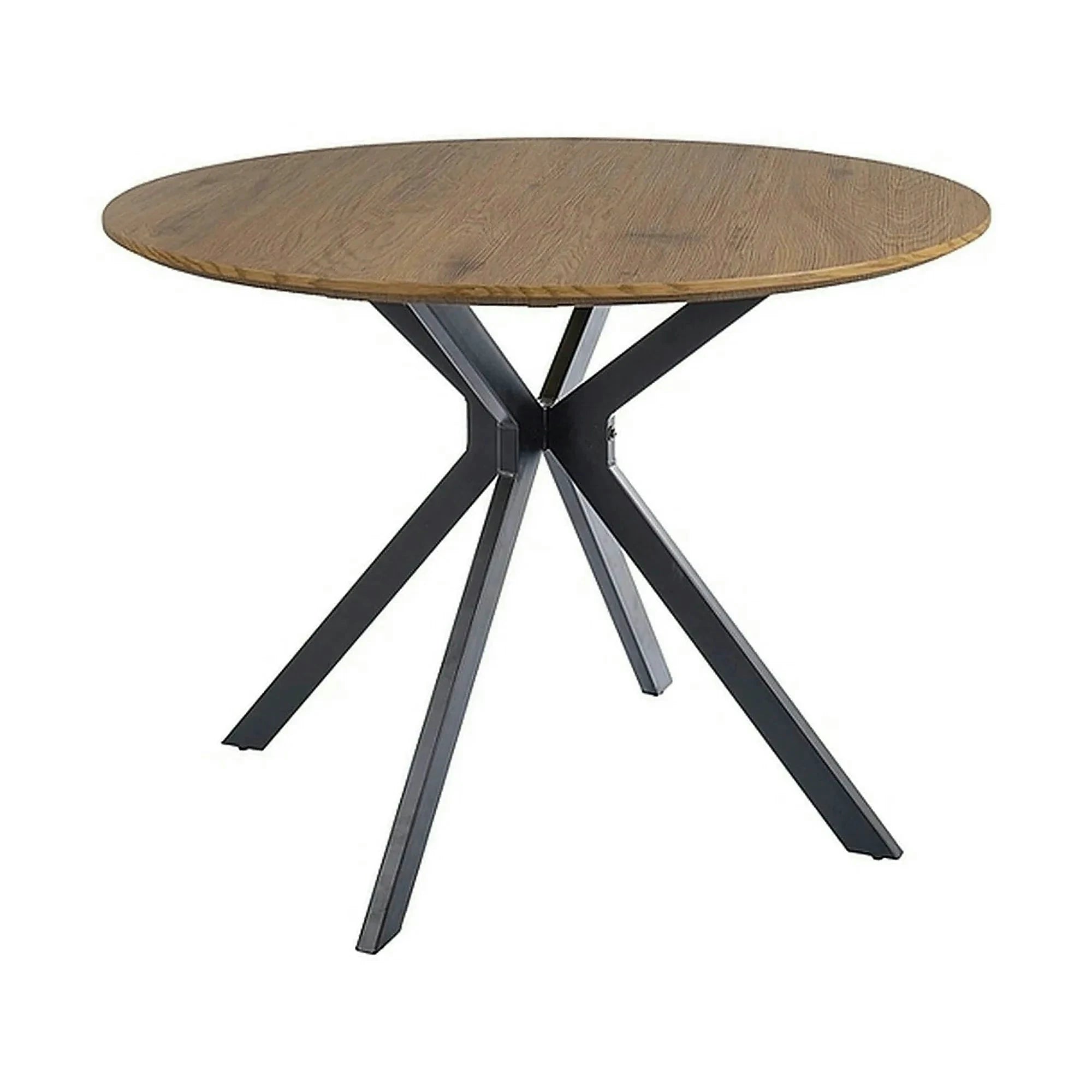 Masa ASTER, stejar/negru, 100x100x76 cm
