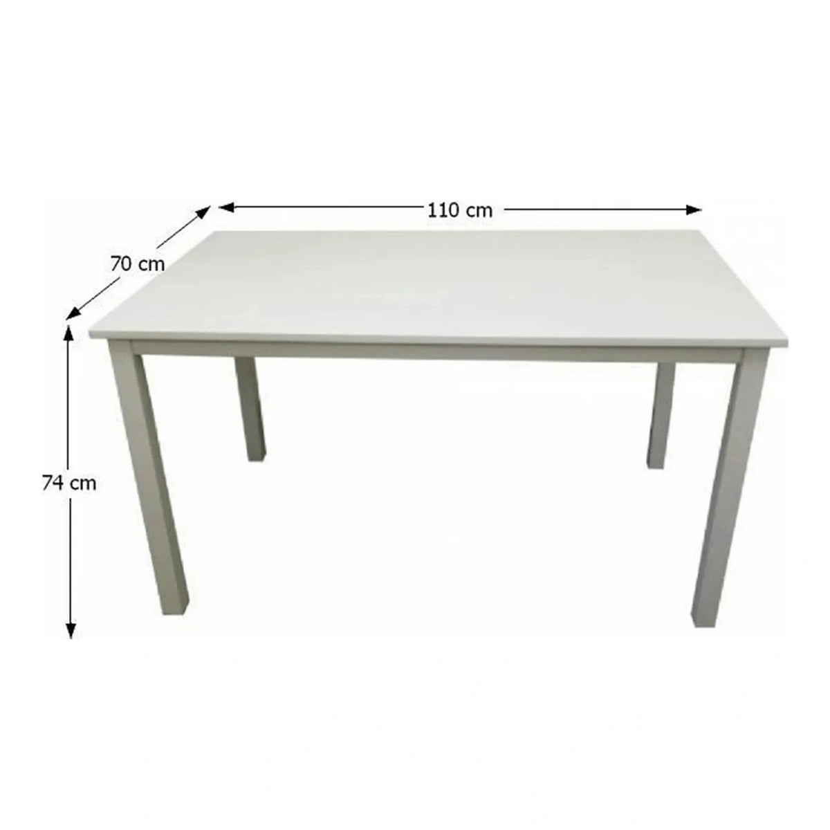 Masa ASTRO NEW, alb, 110x70x74 cm