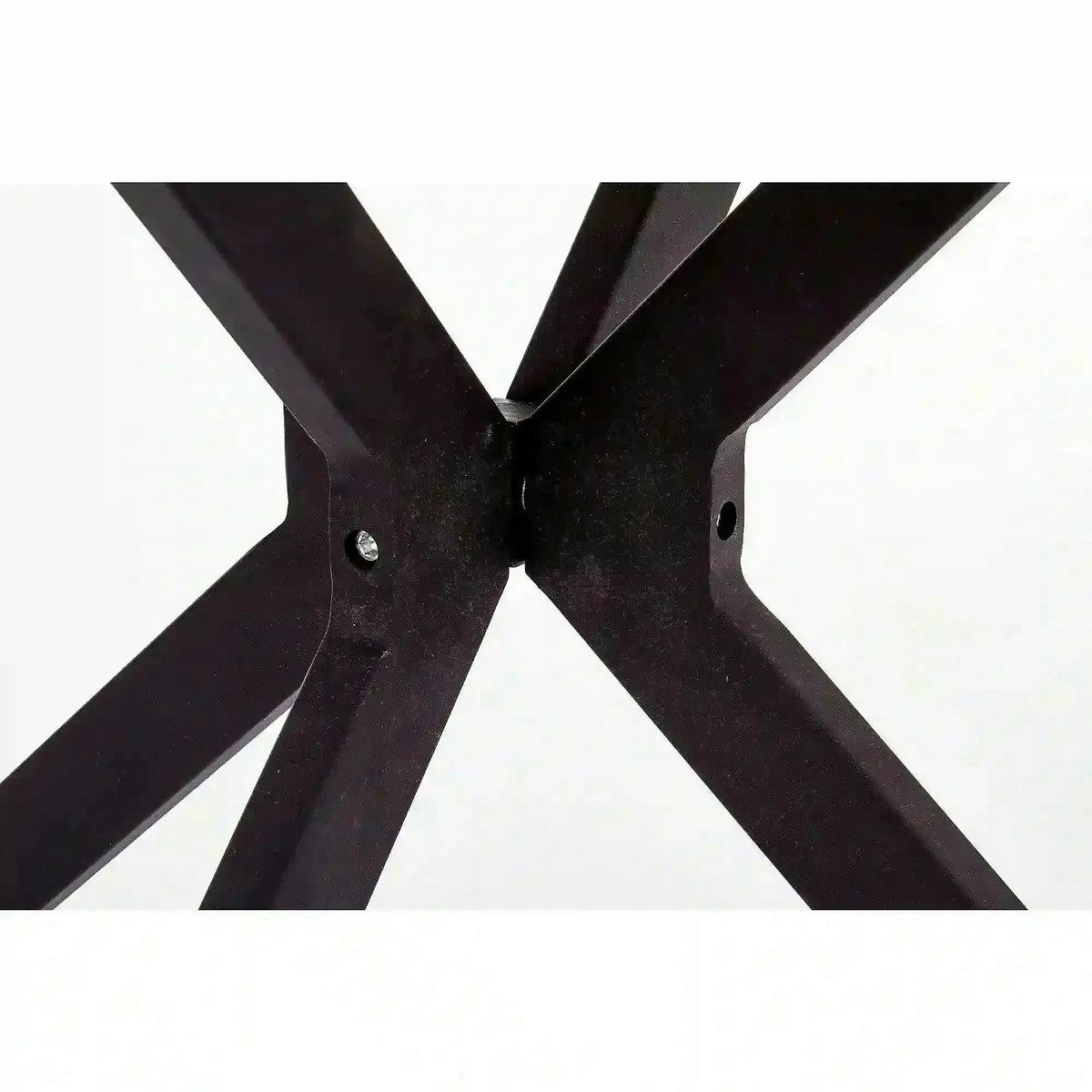 Masa AVELAR, negru, 120x120x76 cm