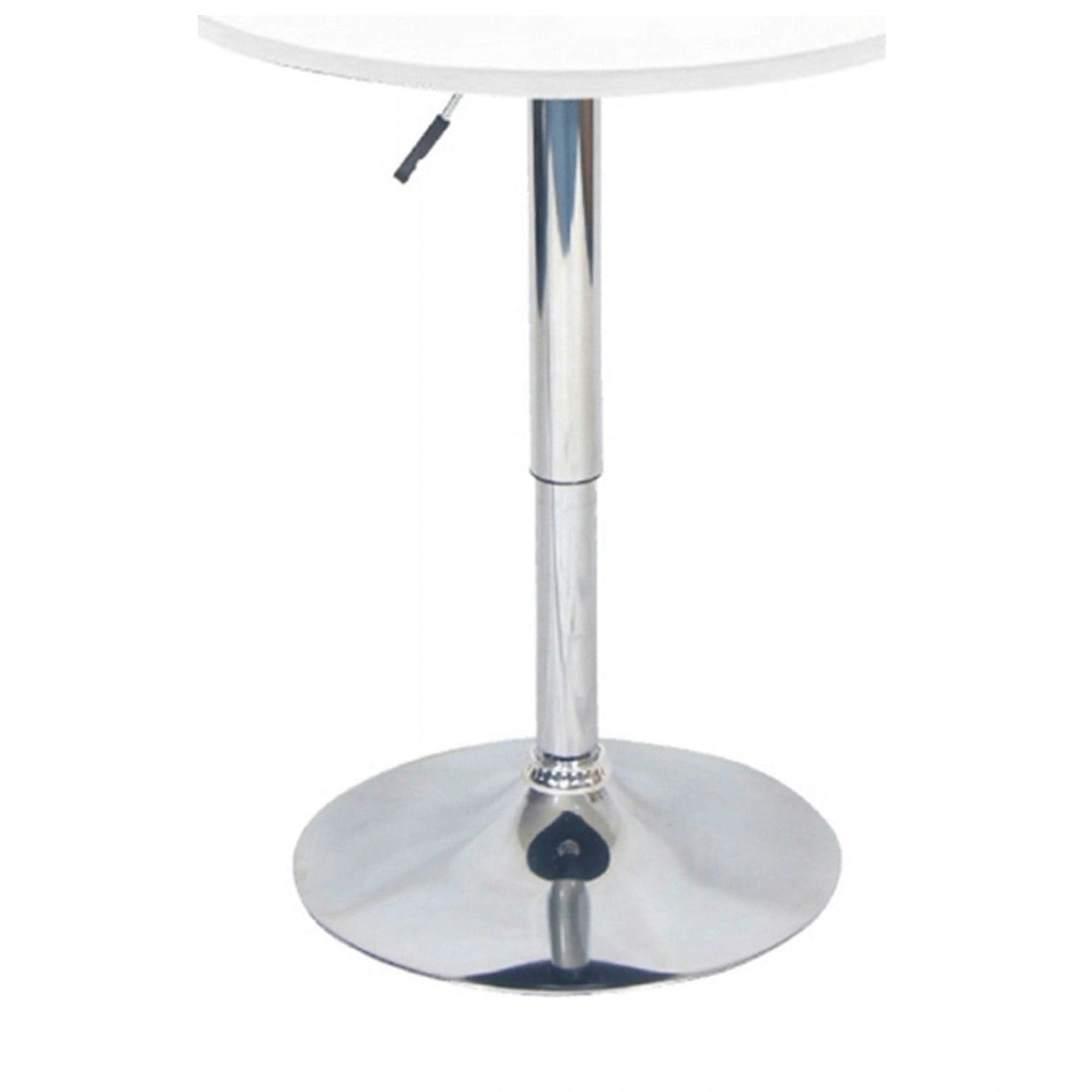 Masa bar BRANY, alb/crom, 60x69/93 cm