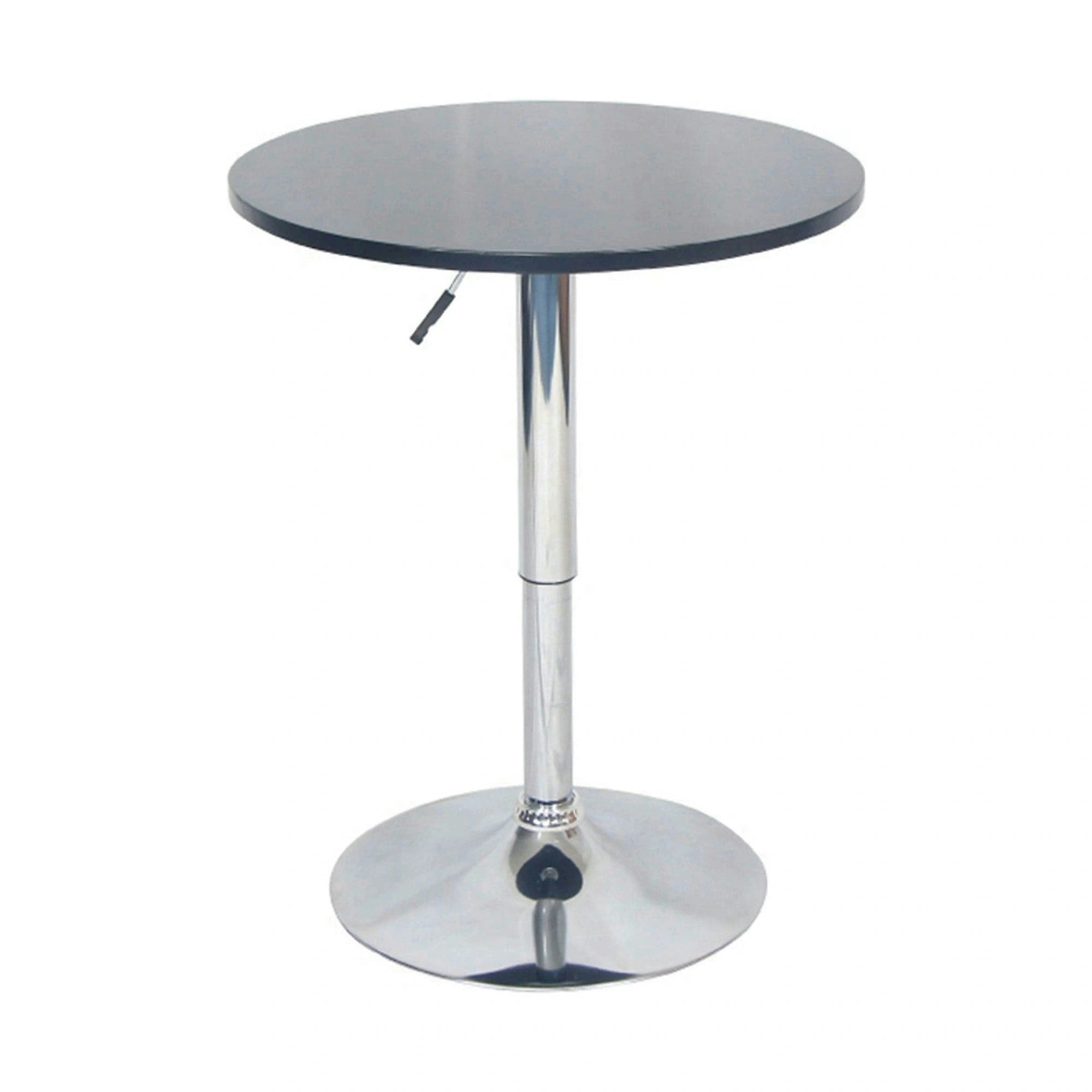 Masa bar BRANY NEW, negru/crom, 60x89 cm