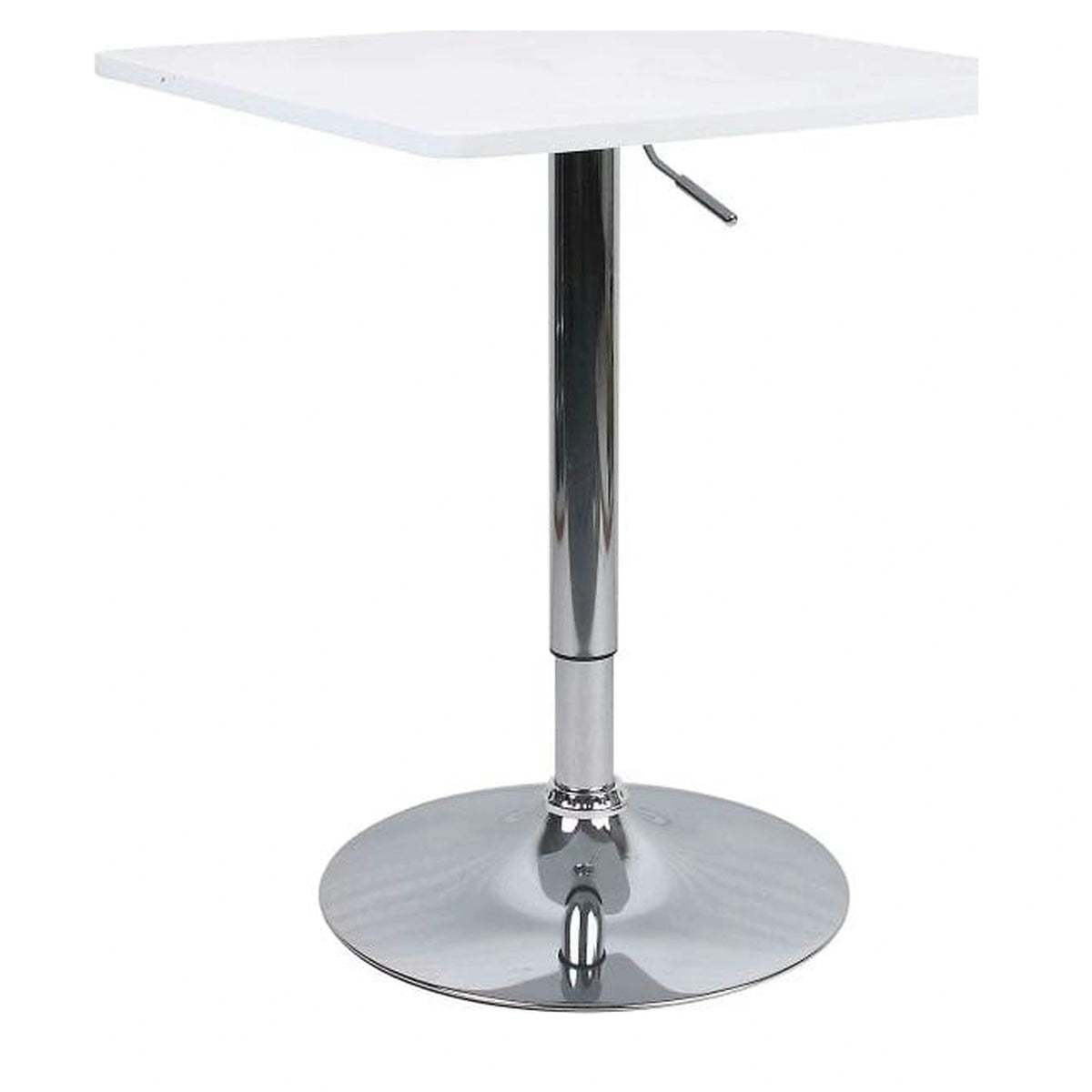Masa bar FLORIAN 2 NEW, alb/crom, 60x70/91 cm