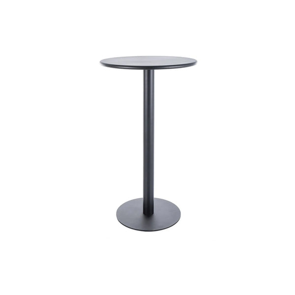Masa bar PUB, negru, metal, 60x105 cm