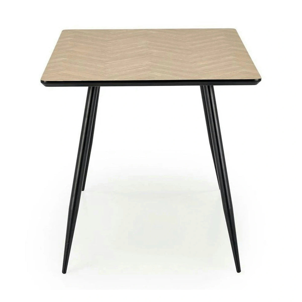 Masa BERTO, stejar/negru, 120x80x77 cm