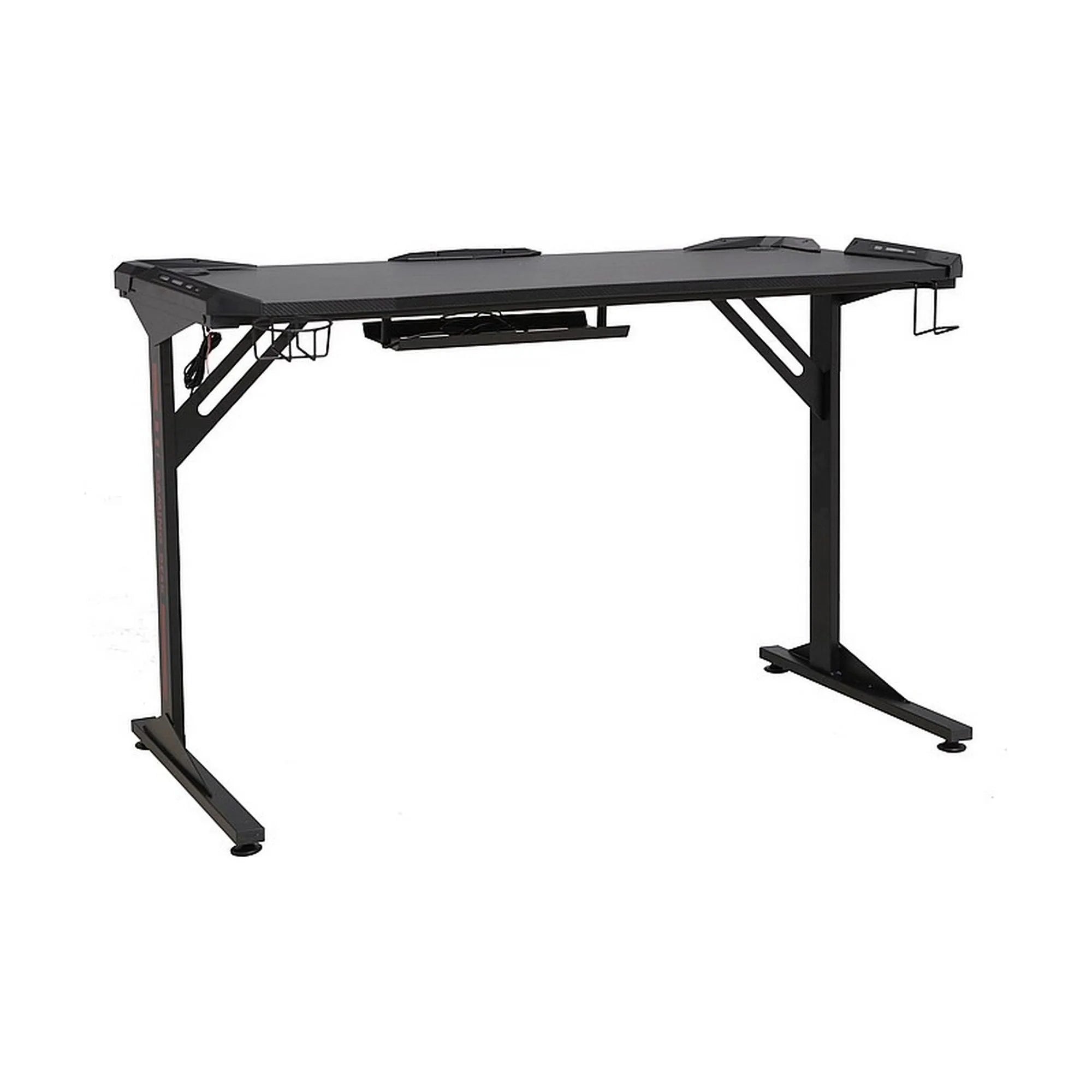 Masa birou B-216, negru, PAL/metal, 120x60x76 cm