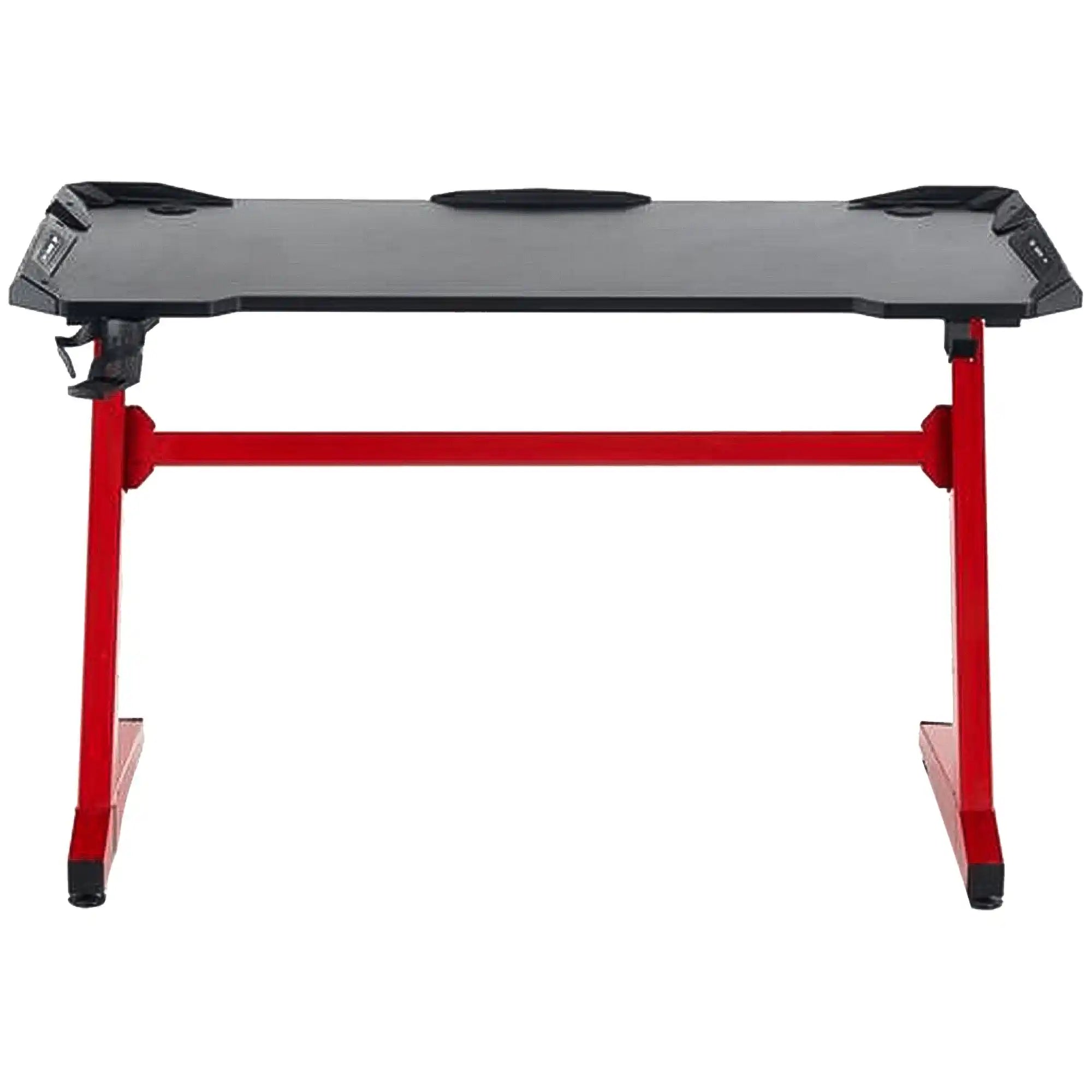 Masa birou B49, rosu/negru, 122x60x74 cm