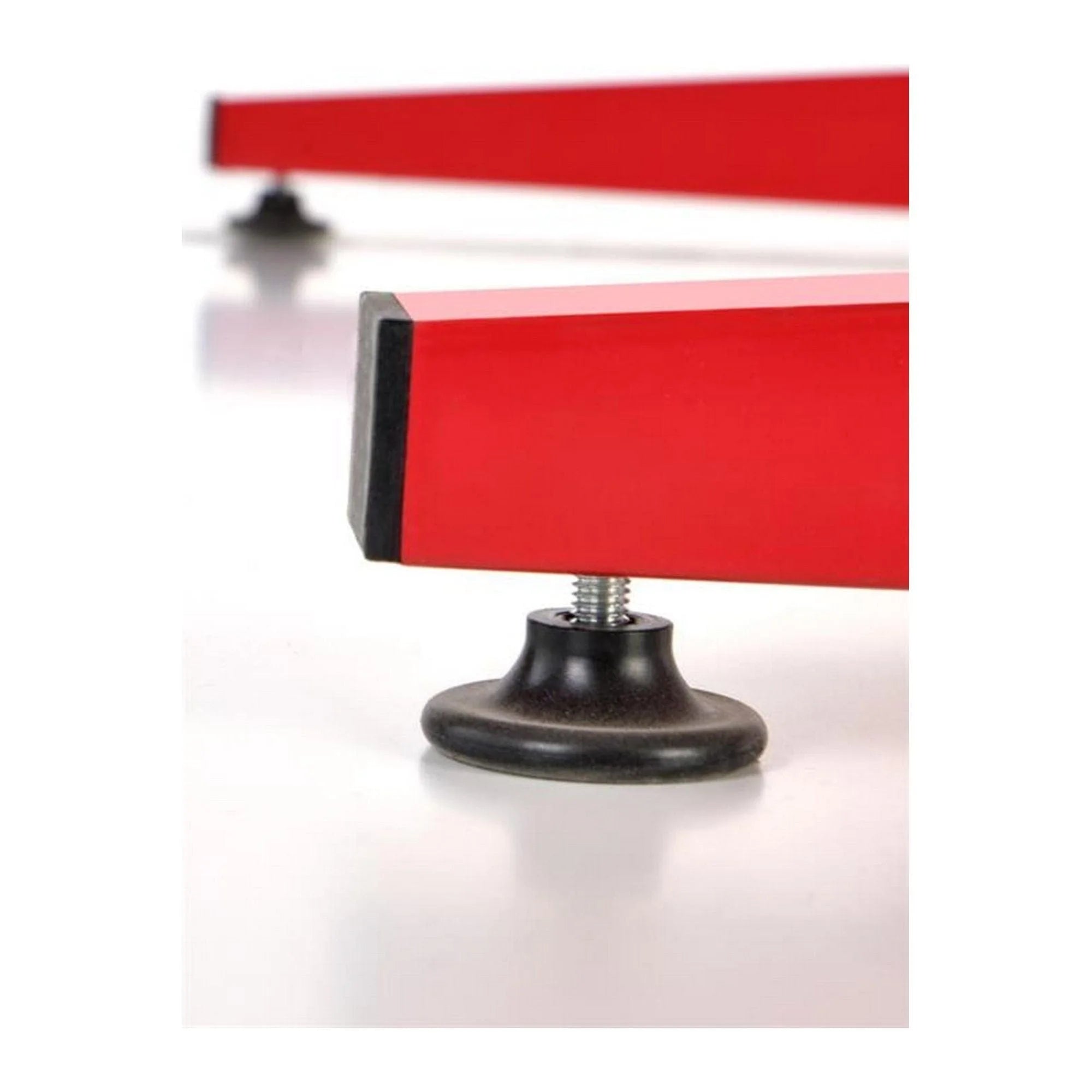 Masa birou B49, rosu/negru, 122x60x74 cm