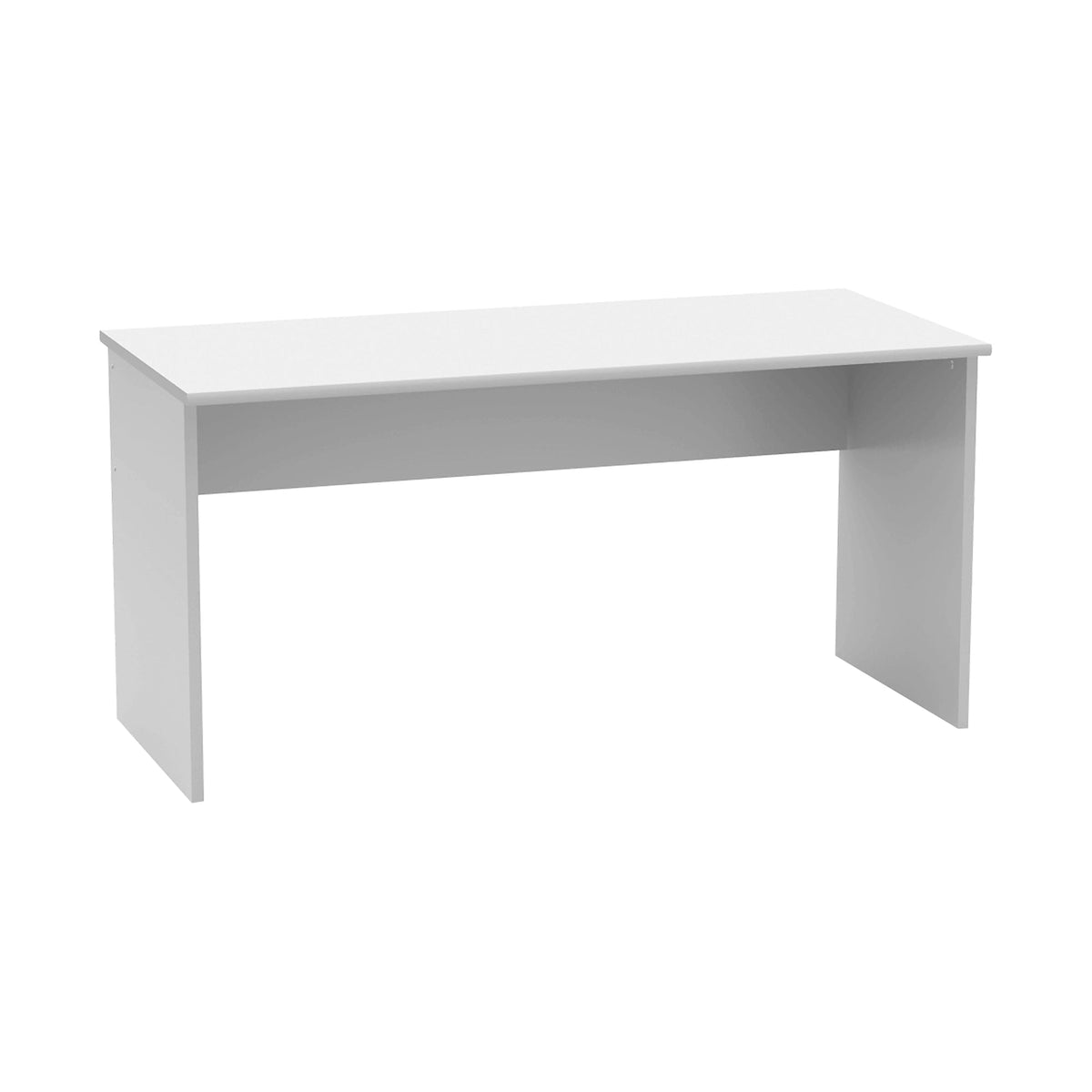 Masa birou JOHAN 2 NEW 01, alb, DTD laminat, 150x68x74 cm
