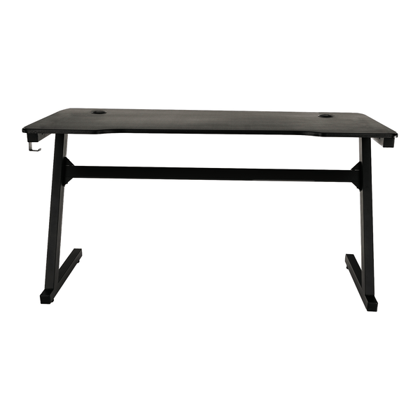 Masa birou MACKENZIE, negru/rosu, 140x60x75 cm