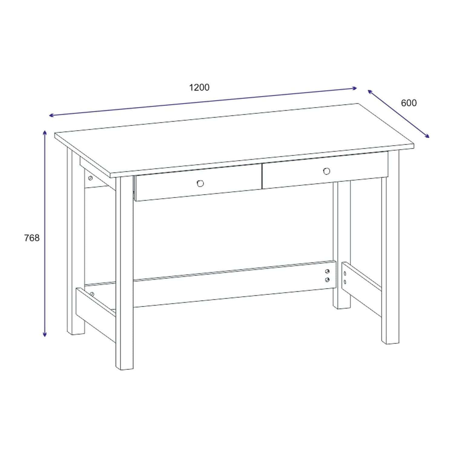 Masa birou MC607239, gri antracit, PAL melaminat, 120x60x76 cm
