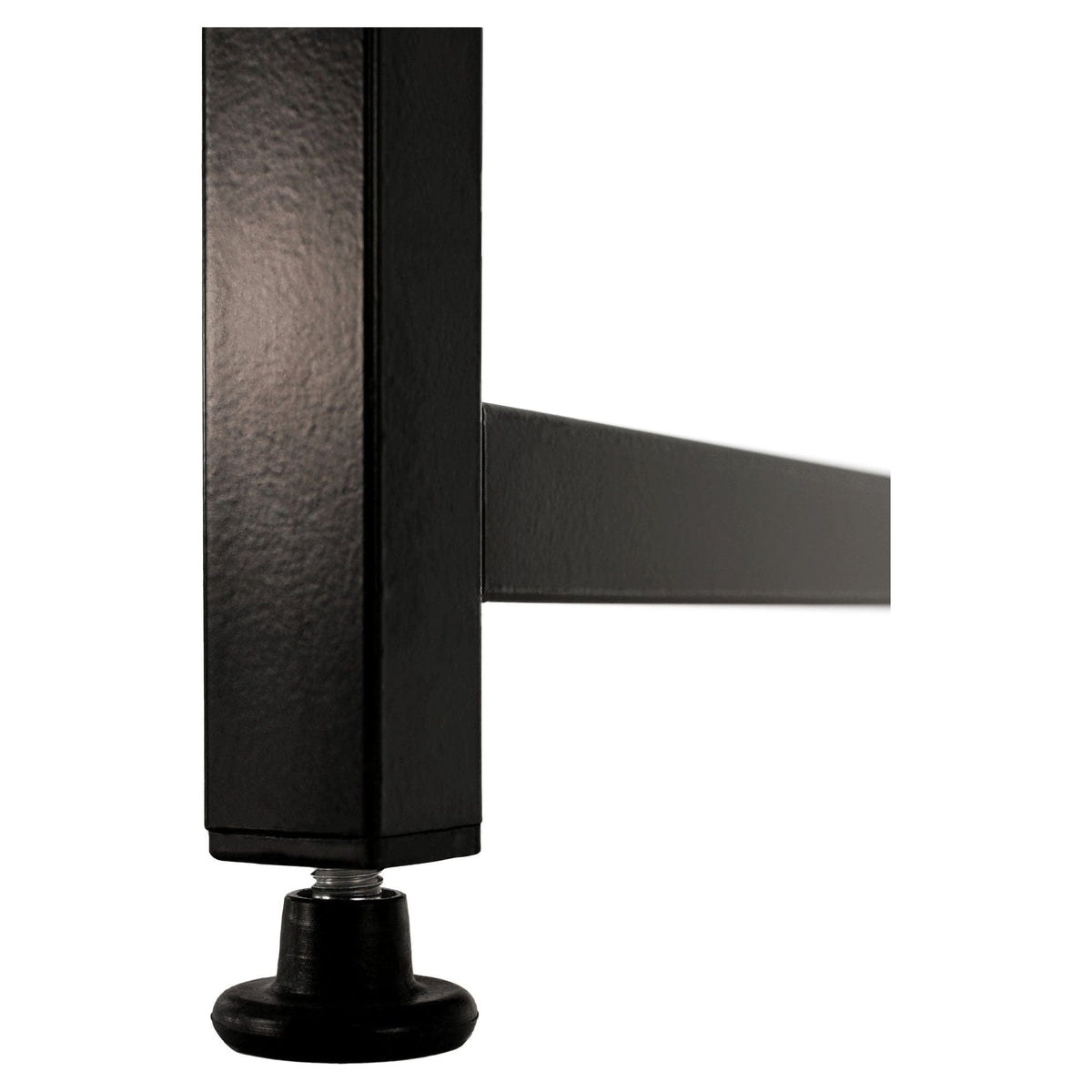 Masa birou MELLORA, stejar/negru, DTD laminat/metal, 150x60x72 cm