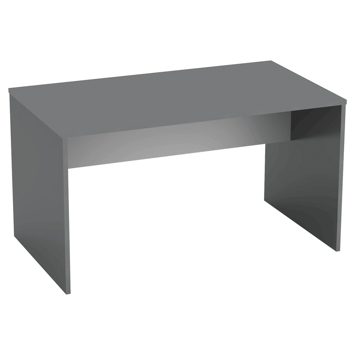 Masa birou RIOMA NEW TYP 11, gri grafit, DTD laminat, 140x80x76 cm