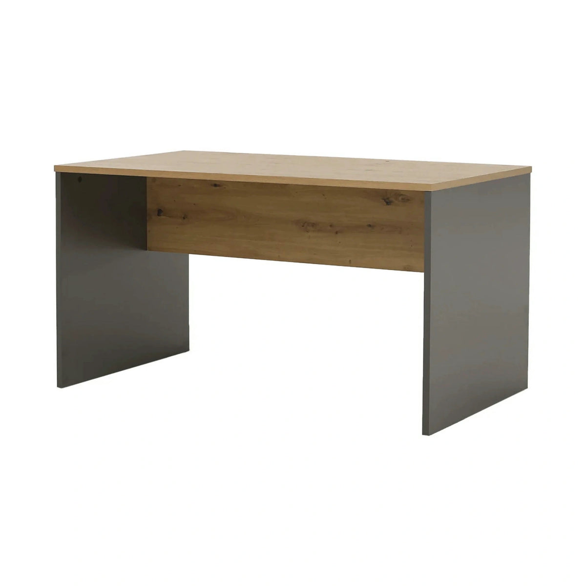 Masa birou RIOMA NEW TYP 11, stejar artisan/gri grafit, DTD laminat, 140x80x76 cm