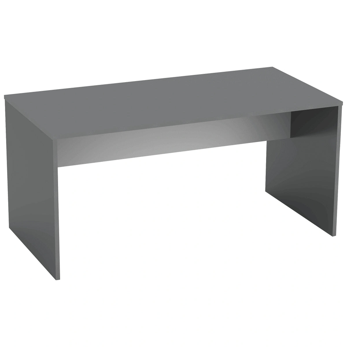Masa birou RIOMA NEW TYP 16, gri grafit, DTD laminat, 160x80x76 cm