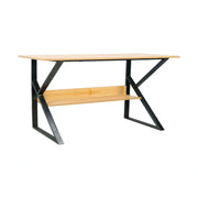 Masa birou TARCAL, fag/negru, 100x60x72 cm