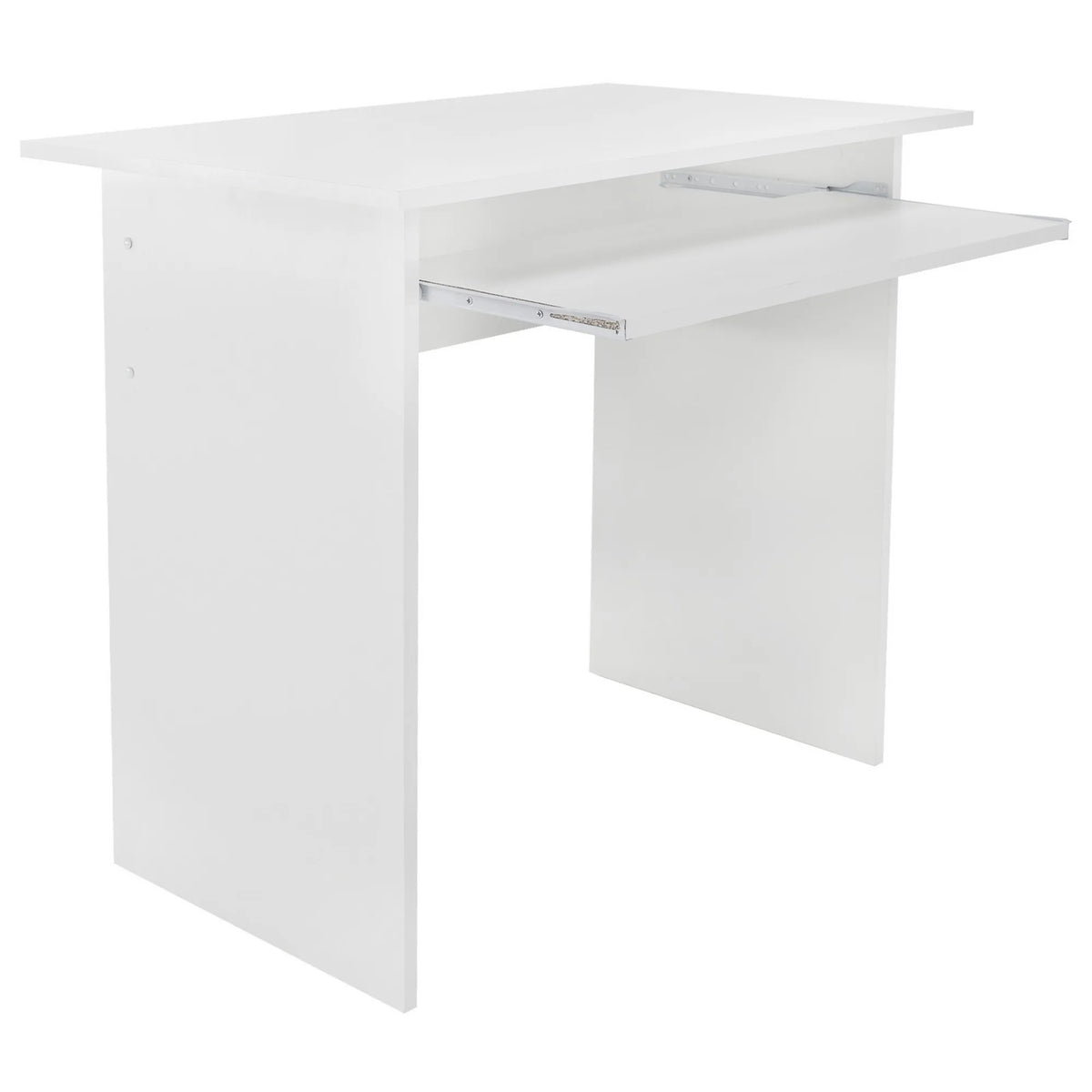 Masa birou VERNER NEW, alb, DTD laminat, 82x50x75 cm