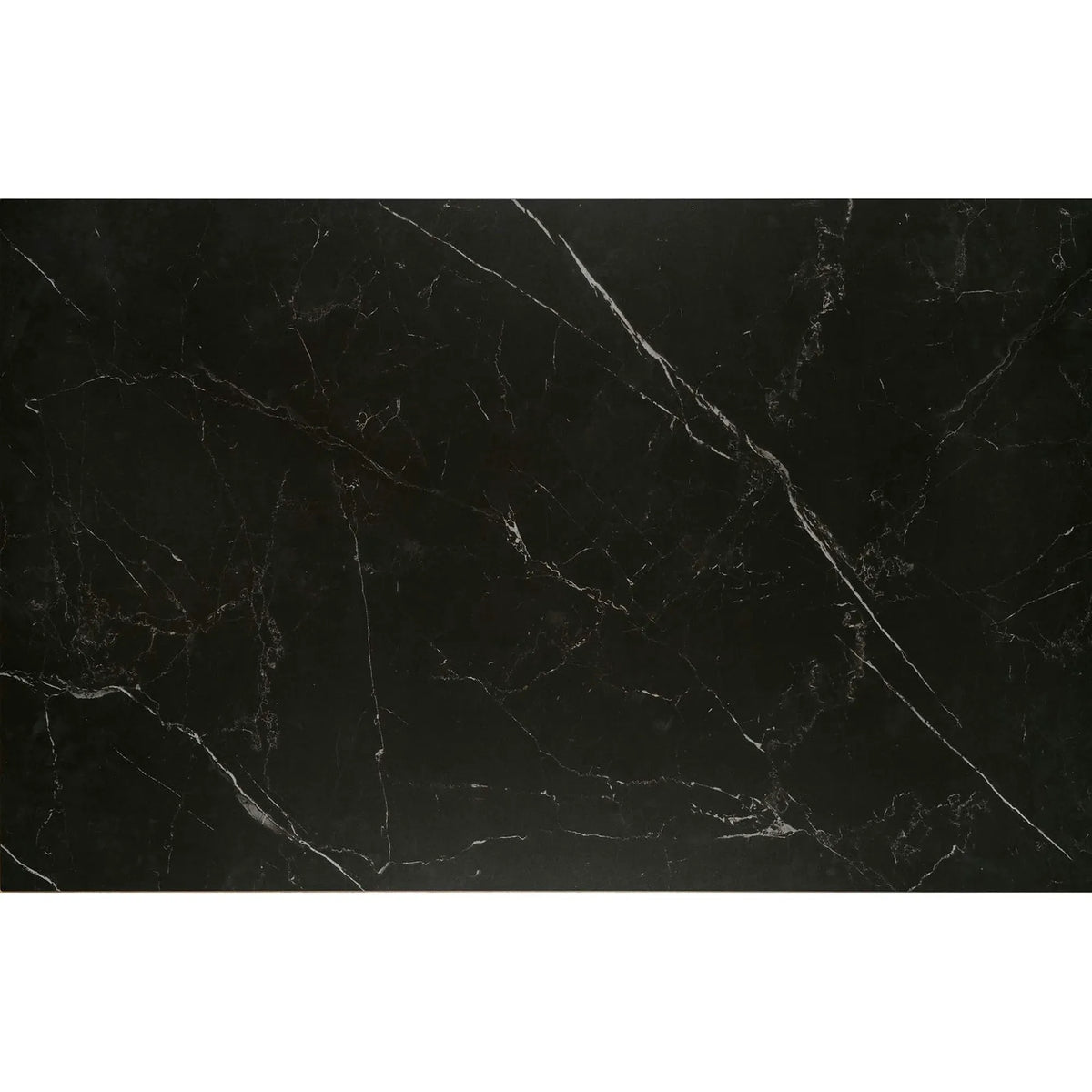 Masa blat ceramica/metal VITORINO, negru, 160/220x90x75 cm