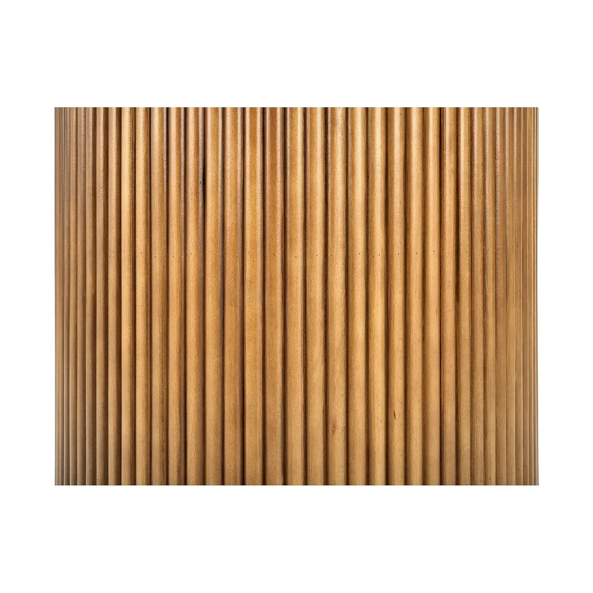 Masa BRUNO, alb cu efect de marmura/nuc, 120x120x76 cm