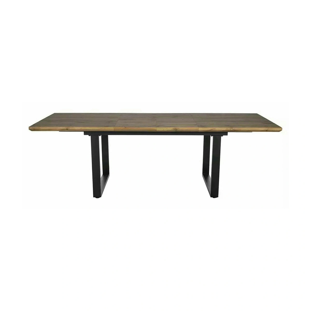 Masa bucatarie 8 persoane UMBERTO II, stejar/negru, 160/240x90x76 cm