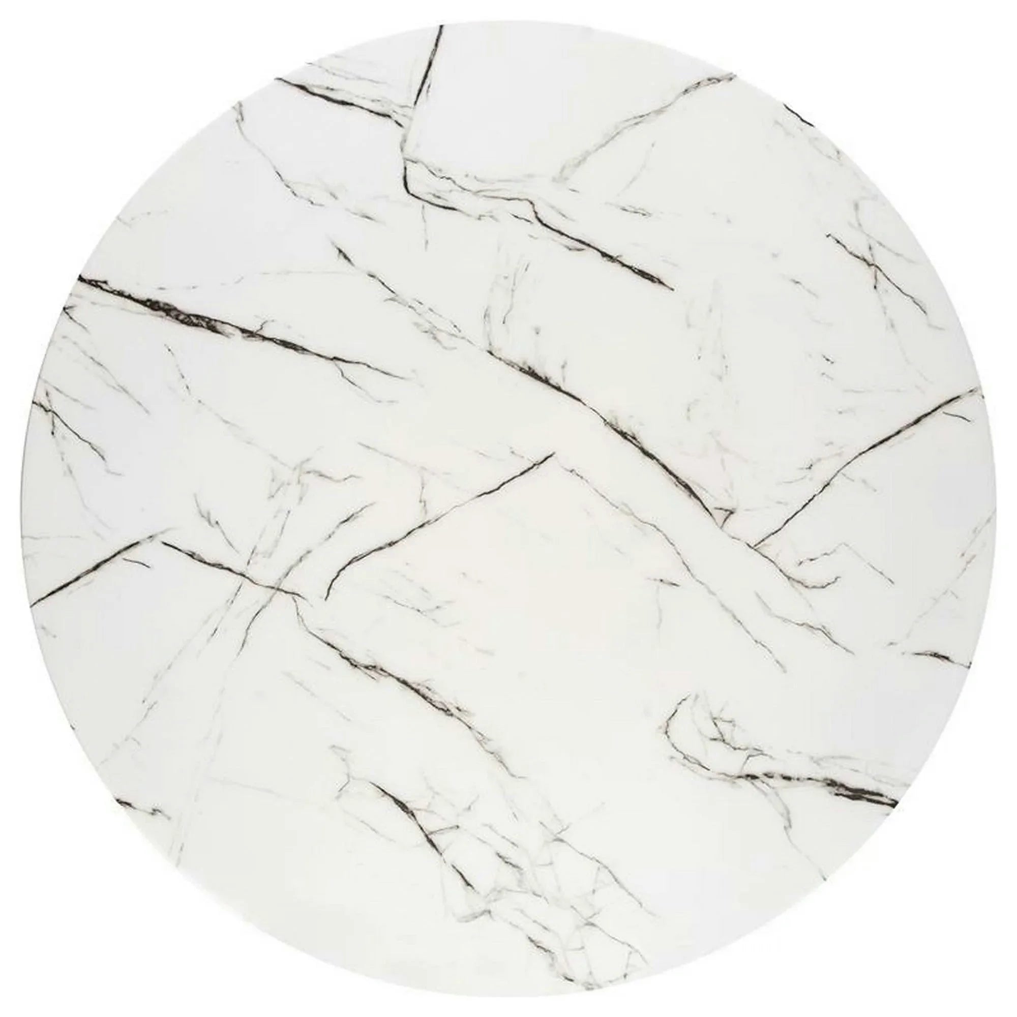 Masa bucatarie dimensiuni mici RAYMOND 2, alb/auriu, sticla/otel, 100x73 cm
