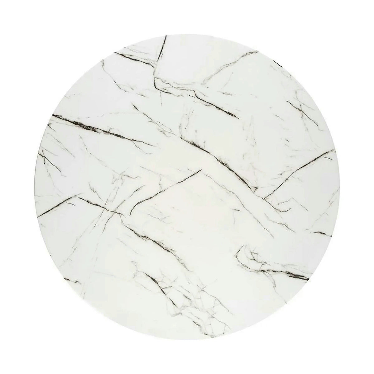 Masa bucatarie dimensiuni mici RAYMOND 2, alb/auriu, sticla/otel, 100x73 cm