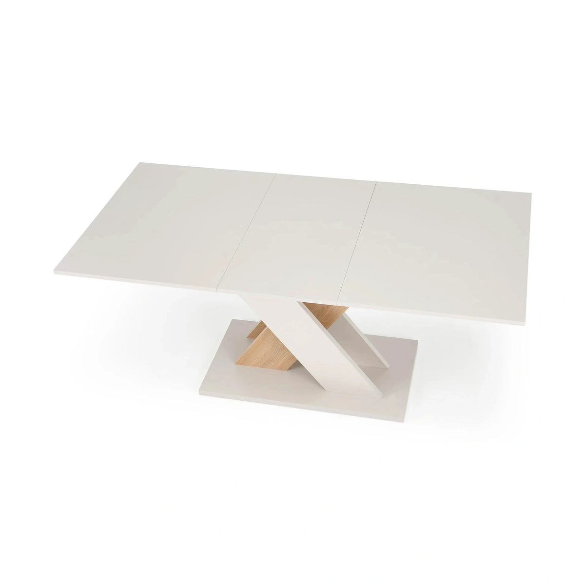 Masa bucatarie dreptunghiulara XARELTO, casmir/stejar, PAL furniruit, 130/175x85x76 cm